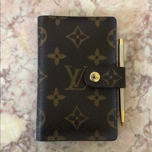 VINTAGE Louis Vuitton agenda/calendar cover/pencil